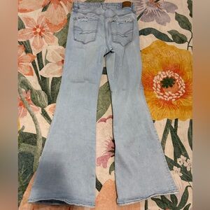 American eagle super high rise flare jean size 8